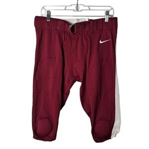 NWT Nike Team‎ Stock Mach Speed Maroon White Football Pants Men's Extra Large